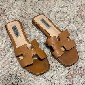 Steve Madden Tan Leather Sandals Size 7.5
